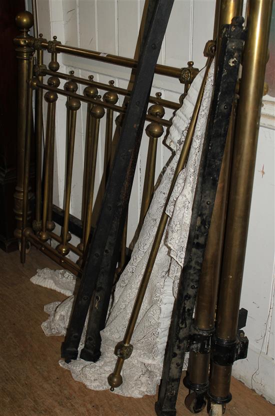 Victorian brass bed